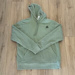 REEBOK green men's hooded sweatshirt w/pocket and drawstring Medium